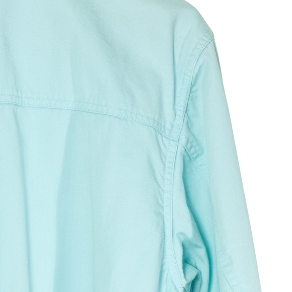 Denim and Co Windbreaker Small 70s Boho Retro Shacket Chore Jacket Gingham - Picture 11 of 12